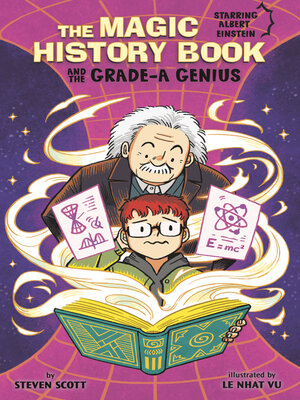 cover image of The Magic History Book and the Grade-A Genius